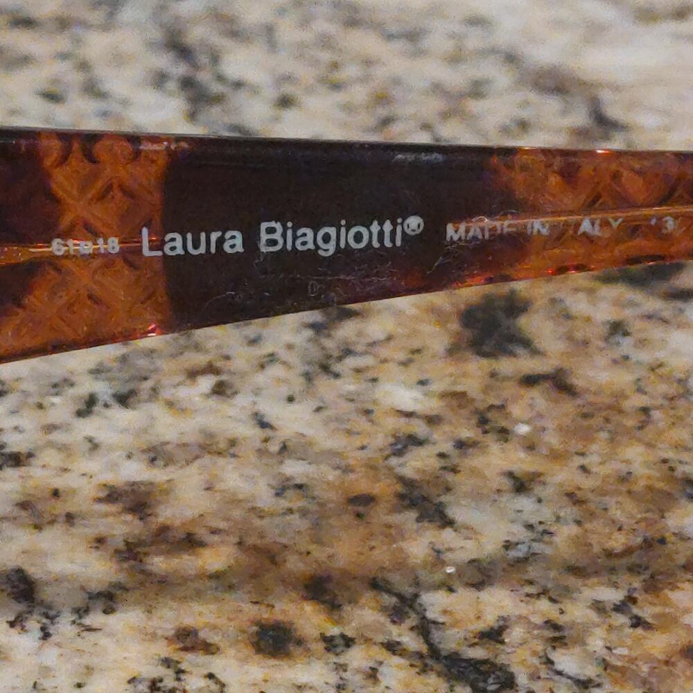 Laura Biagiotti Sunglasses Womens Italian Designer B-713/S Tortoise Gold Brown View 6
